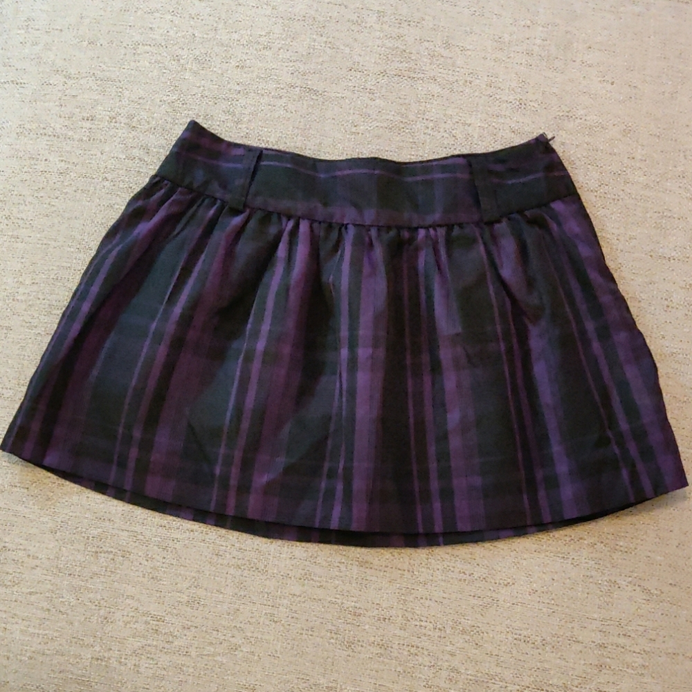 Black and Purple Skirt